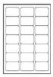 Avery - Adressetiketten - klar - 63,5 x 38,1 mm - 525 Etikett(en) (25 Bogen x 21)