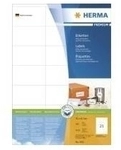HERMA Premium - Permanent selbstklebende, matte laminierte Papieretiketten - wei&szlig; -