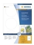 HERMA SuperPrint - Selbstklebende Etiketten - wei&szlig; - 84 mm rund - 600 Stck. (4478)