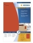 HERMA Special - Permanent selbstklebende, matte Papieretiketten - Rot - A4 (210 x 297