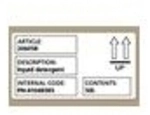 DYMO Shipping / Name Badge Labels - Namensetiketten - durchsichtig - 54 x 101 mm -