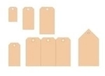 HERMA - Cardboard tags - Smooth Brown - 48 x 95 mm - 1000 Stck. (6045)