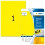 HERMA 8033, HERMA Special - Selbstklebende matte Folienetiketten - Gelb - A4 (210 x