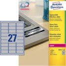 Avery Durable Heavy Duty L6011 - Polyester - permanenter Klebstoff - Silber - 63,5 x