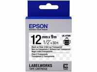Epson C53S654012, Epson LabelWorks LK-4TBN - Etikettenband - Schwarz auf Transparent