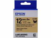 Epson C53S654001, Epson LabelWorks LK-4KBK - Etikettenband - Schwarz auf Gold - Rolle