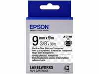 Epson C53S653006, Epson LabelWorks LK-3TBW - Schwarz auf durchsichtig - Rolle (0,9 cm