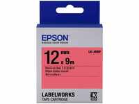Epson C53S654007, Epson LabelWorks LK-4RBP - Etikettenband - schwarz auf rot - Rolle