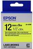 Epson C53S654010, Epson LabelWorks LK-4YBF - Etikettenband - Schwarz auf Gelb -...
