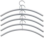 kerkmann Stahl-Kleiderb&uuml;gel, alusilber St&auml;rke: 10 mm, L&auml;nge: 460 mm, gebogen - 5