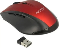 Delock 12493, Delock Ergonomische optische 5-Tasten Maus 2,4 GHz kabellos (12493)