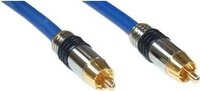 InLine&reg; Cinch Kabel AUDIO, PREMIUM, vergoldete Stecker, 1x Cinch St/St, 20m (89420P)