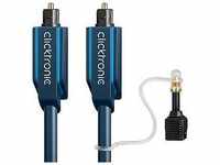 Clicktronic 70369, ClickTronic Casual Series - Digitales Audio-Kabel (optisch) -