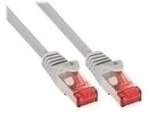 InLine&reg; Patchkabel S/FTP (PiMf), Cat.6, halogenfrei, grau, 50m (76955)