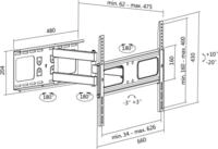 LogiLink BP0028 - TV - 200 x 200 mm - 600 x 400 mm - 200 x 200,300 x 300,400 x