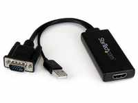 Startech VGA2HDU, StarTech.com VGA to HDMI Adapter with USB Audio & Power -
