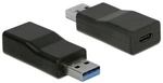 Delock Konverter USB 3.1 Gen 2 Typ-A Stecker > USB Type-C Buchse Aktiv schwarz