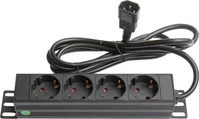 Good Connections GC-N0078, Steckdosenleiste 25,40cm (10"), 1HE, Kaltger&auml;te-Stecker