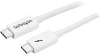 StarTech.com 1m Thunderbolt 3 Cable - 20Gbps - White - Thunderbolt USB-C DP -