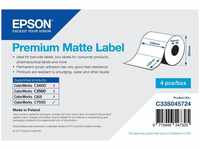 Epson C33S045724, Epson Etikettenrolle, Normalpapier, 102x152mm - Premium matt