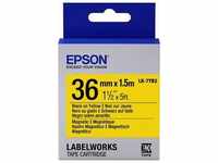Epson C53S657008, Epson LabelWorks LK-7YB2 - Schwarz auf Gelb - Rolle (3,6 cm x...