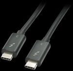 Lindy - Thunderbolt-Kabel - USB Typ C (M) bis USB Typ C (M) - 50cm - umkehrbare