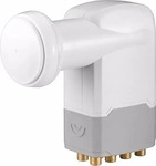 Wentronic 67273, Wentronic Goobay Universal Octo LNB, Wei&szlig;-Grau - digitaler SAT-LNB