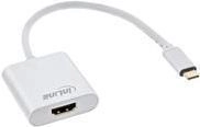 USB Display Konverter - USB-C Stecker zu HDMI Buchse (DP Alt Mode) - 4K2K - silber -