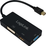 Logilink CV0110, LogiLink - Videokonverter - Mini DisplayPort - DVI, HDMI, VGA