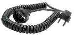 Schuko-Spiralverl. 230V/16A, schwarz, 4m (672.181)
