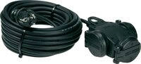 AS Schwabe Strom Verl&auml;ngerungskabel [ Schutzkontakt-Gummi-Stecker - 3-Wege