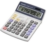 Sharp EL-2125C Desk Calculator - Tischrechner, gro&szlig;es bewegliches LC Display, breite