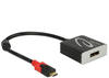 Delock 63312, DeLOCK - Externer Videoadapter - VL100 - USB-C - DisplayPort - Schwarz
