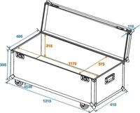ROADINGER Universal-Transport-Case 120x40cm mit Rollen (30126730)
