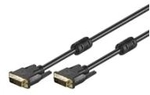 Wentronic Goobay DVI-D FullHD Kabel Dual Link, Schwarz, 10 m - DVI-D-Stecker