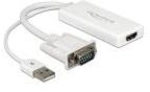 Delock - Video- / Audio-Adapter - USB, 15 pin D-Sub (DB-15) m&auml;nnlich zu HDMI