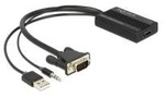 DeLOCK VGA to HDMI Adapter with Audio - Video- / Audio-Adapter - HDMI / VGA - DB-15,