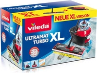 Vileda Ultramat Turbo XL Mopp Trocken&Nass Mikrofaser Schwarz - Rot (163427)