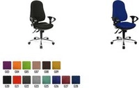 Topstar B&uuml;rodrehstuhl Support SY Deluxe, schwarz Bezug: 100 % Polypropylen,