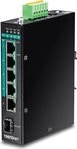 TRENDnet TI-PG541I - Switch - verwaltet - 4 x 10/100/1000 (PoE+) + 1 x 10/100/1000 +