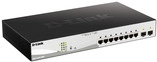 D-Link Web Smart DGS-1210-10MP - Switch - L2+ - Smart - 8 x 10/100/1000 (PoE+) + 2 x