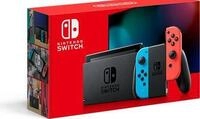 Nintendo Switch (New revised model) Tragbare Spielkonsole Schwarz - Blau - Rot 15,8