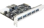 Delock PCI Express Karte > 5 x extern + 2 x intern USB 3.0 (89355)