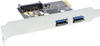 InLine 76666L, INLINE - USB-Adapter - PCI Express 2,0 x1 - USB3.0 x 2 (76666L)