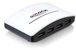 DeLock USB3.0 externer HUB 4 Port - Hub - 4 x SuperSpeed USB3.0 - Desktop (61762)