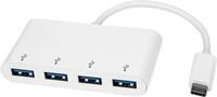 StarTech.com USB-C Hub - 4 Port USB3.0 - USB C auf 4x USB-A - Bus Powered - Wei&szlig; -