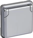 Legrand (BT) Schuko-Steckdose IP44 grau Soliroc 077834 (077834)