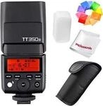 Godox TT350S. Typ: Kompaktes Blitzlicht, Produktfarbe: Schwarz, Ann&auml;hernde