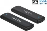 DeLOCK External USB Type-C Combo Enclosure for M.2 NVMe PCIe or SATA SSD -