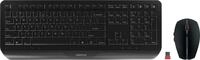 CHERRY GENTIX DESKTOP - Tastatur-und-Maus-Set - kabellos - 2.4 GHz - US mit